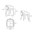 thumbnail image 3 of Reeva Dining Chair with Solid Wood Legs in Walnut and Camel, 3 of 10