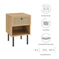 thumbnail image 6 of Nightstand Side End Table, Brown Oak, Wood, Bedroom Living, Modern Contemporary HB35722, 6 of 7