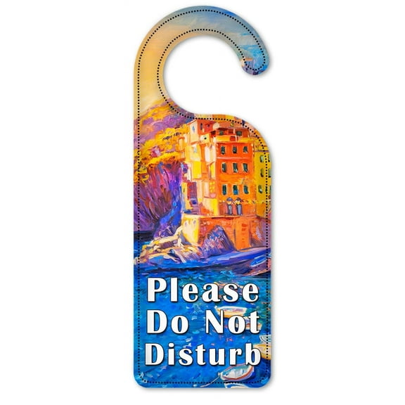 Do Not Disturb Door Knob Hanger Sign - Italy Seaside Village