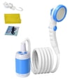 thumbnail image 3 of Fiudx Liquidación navideña Ducha portátil para acampar, cabezal de ducha para exteriores, cabezal de ducha con parada de agua con un solo clic, 3 of 4