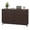 Black walnut, variant on Modern Fluted 8 Drawer Dresser – 54" Wide Chest with Faux Marble Top, Ample Storage Organizer for Bedroom, Living Room, or Hallway, TV Stand, Black or Natural Oak