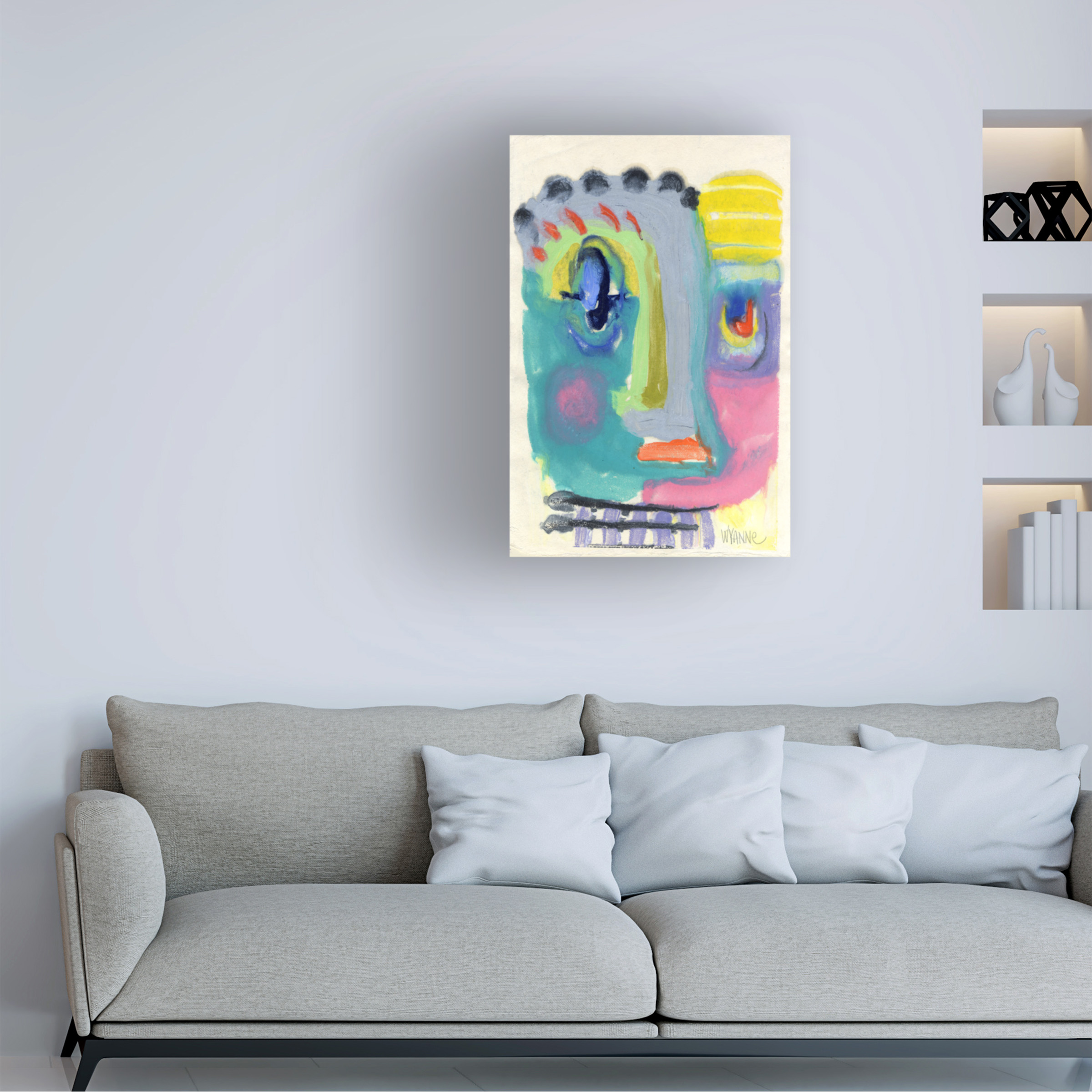 Trademark Fine Art 'Blah Blah Blah' Canvas Art by Wyanne