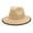 01_Beige, variant on Lroveb Cowboy Hats for Women and Men Woolen Top Hat Two Color Edging Womens Flat Brimmed Jazz Mens Popular Fedora Hat