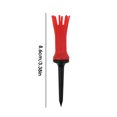 thumbnail image 4 of Sonducket Paquete de 6 accesorios de Golf para exteriores de 86mm/96mm para entrenamiento de Golf estructura estable de baja resistencia Tee de Golf de Golf Rojo Sonducket OD003034-01, 4 of 6