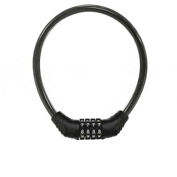 ROSEXIXI Bike Lock 3.94ft 4-Digit Combination Black