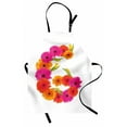 thumbnail image 1 of Flower Alphabet Apron, Floral Composition of Letter G Tangerine and Pinkish Gerbers, Unisex Kitchen Bib with Adjustable Neck for Cooking Gardening, Adult Size, Marigold Hot Pink Green, by Ambesonne, 1 of 4