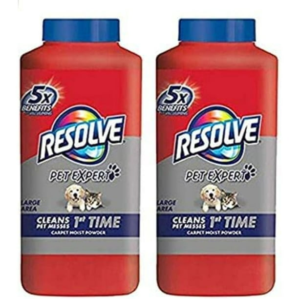 Resolve Pet Carpet Cleaner Powder, 18 oz Bottle, For Dirt Stain & Odor