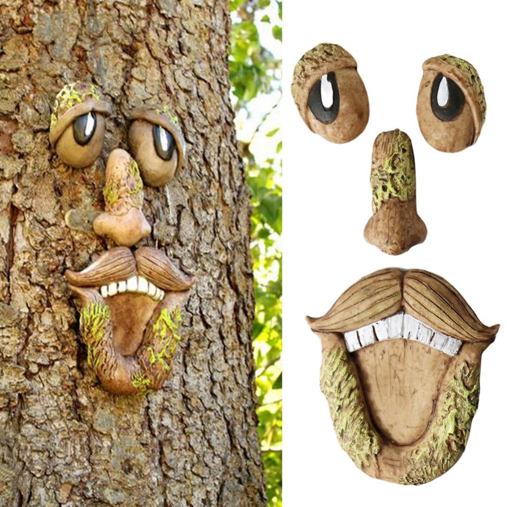 Altsales Interesting Old Man Tree Hugger, Statues Hugger Peeker