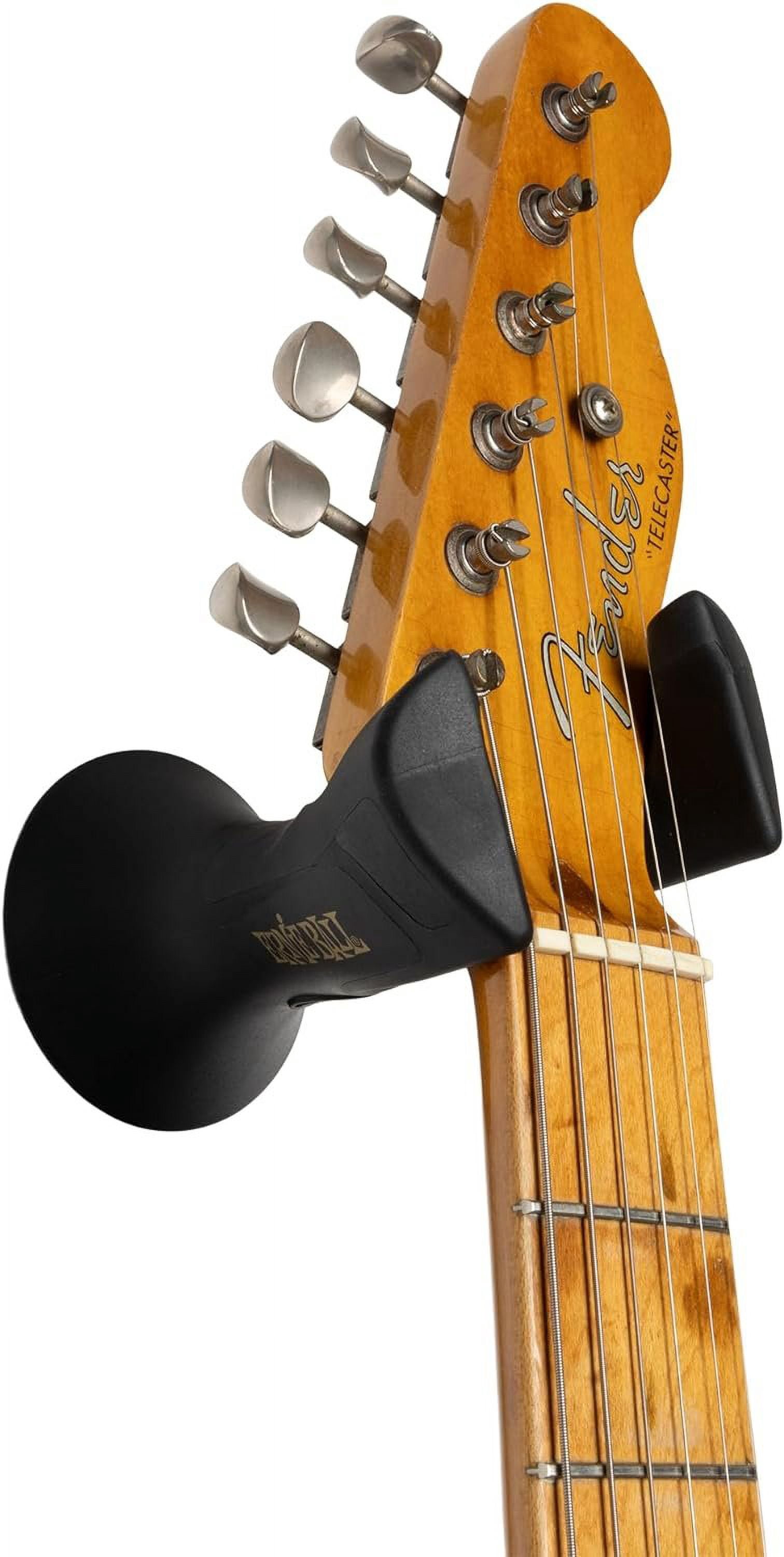 Ernie Ball 9619 Black 6/7-String Guitar/Bass Wall Mount Hanger for Electric or Acoustic Instruments