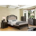 thumbnail image 6 of Furniture of America Leo Cal King Wood Tufted Panel Bed in Rustic Natural Tone, 6 of 7