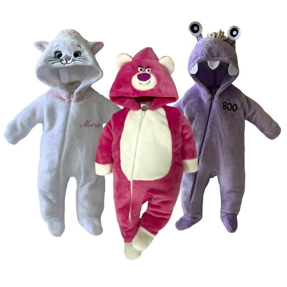 Kit de 3 Mamelucos con Gorro Bordado Disney Marie Lotso Boo