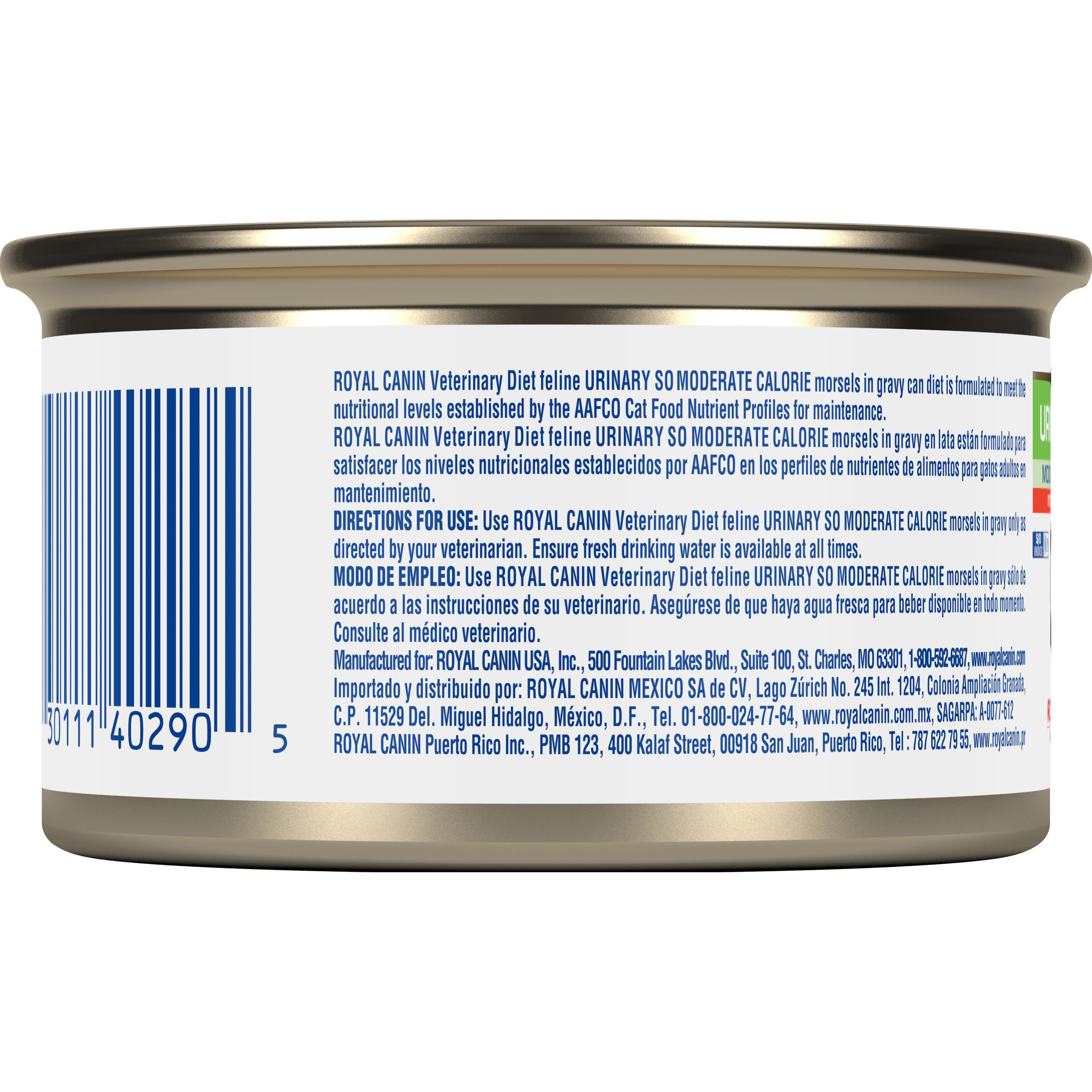 Royal Canin® Feline Urinary SO Moderate Calorie Morsels in Gravy Canned Cat Food, 3 oz