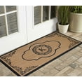 thumbnail image 3 of A1 Home Collections 36"x72" Natural Coir Monogrammed Doormat with PVC Backing, Heavy Duty Anti-Shed Front Door Mat, Easy to Clean, 3 of 8