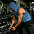 thumbnail image 5 of Men's Sleeveless Gradient Hoodie Tank, Muscle Fit Pullover Workout Vest with Pocket - Breathable Quick-Dry Athletic Shirt for Summer Gym & Bodybuilding Green XXL, 5 of 8