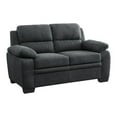thumbnail image 4 of Lexicon Holleman Textured Fabric 2-Piece Upholstered Sofa Set in Dark Gray, 4 of 12