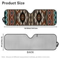 thumbnail image 7 of Uorisanigo Windshield Sun Shade Compatible with Jeep Wrangler JK JL, Aztec African Tribal Front Window Sunshade for Jeep Gladiator 2020-2025, Windshield Cover Block UV Rays and Heat, 7 of 7