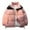 Pink, variant on Lenago Quilted Jackets For Men With High Collar No Hoods Winter Parka Jackets Fleece Lining Thermal Winter Fashion Outerwear Comfortable Cozy Outerwear Thicken Puffer Jackets