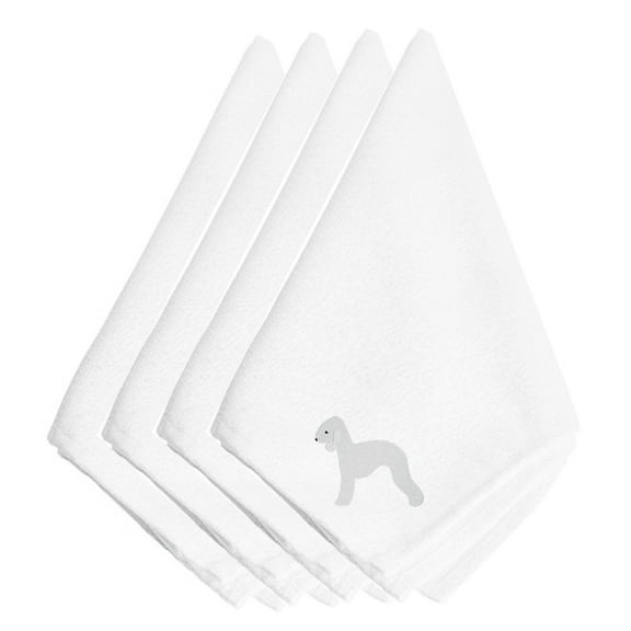 Bedlington Terrier Embroidered Napkins Set of 4