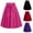 Hot Pink, variant on POIUYTR Womens Casual A-Line Skirts Summer Pleated High Waist Flowy Midi Skirt Business Vintage Bowkot Skirts