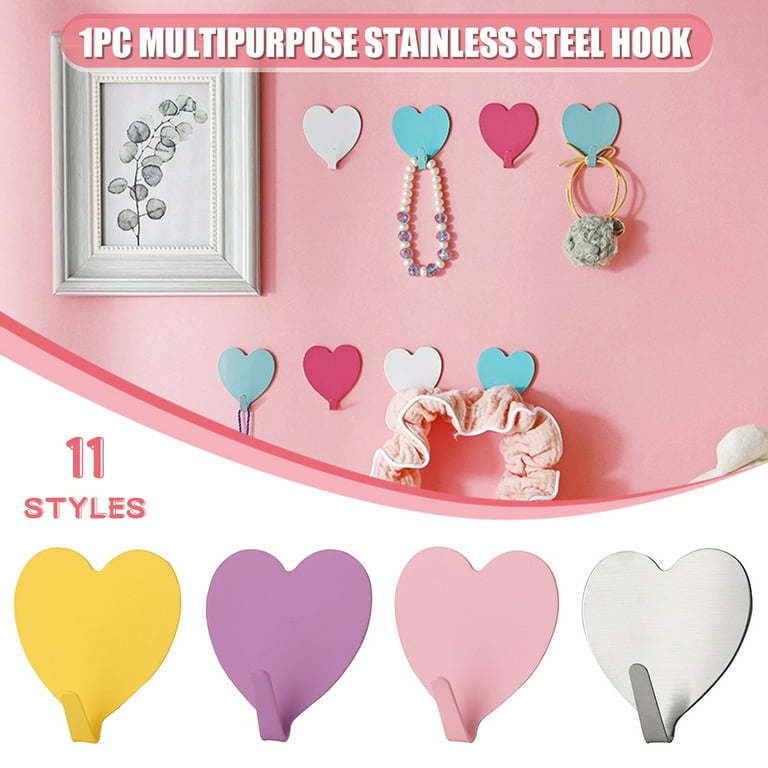 Heart shaped online wall hooks