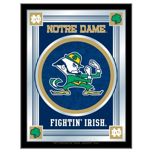 Holland Bar Stool MLogoND-Lep Notre Dame Leprechaun 17 x 22 Po Logo Universitaire Miroir