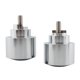 thumbnail image 4 of 2 tapones para extremos de manillar de motocicleta. Plata, 4 of 9