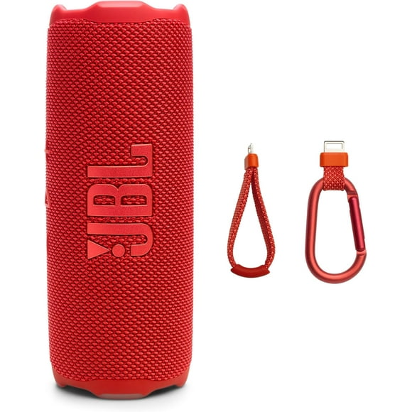 JBLFlip7 Bocina Portátil Bluetooth, Batería Integrada, Resistente al Agua - Rojo