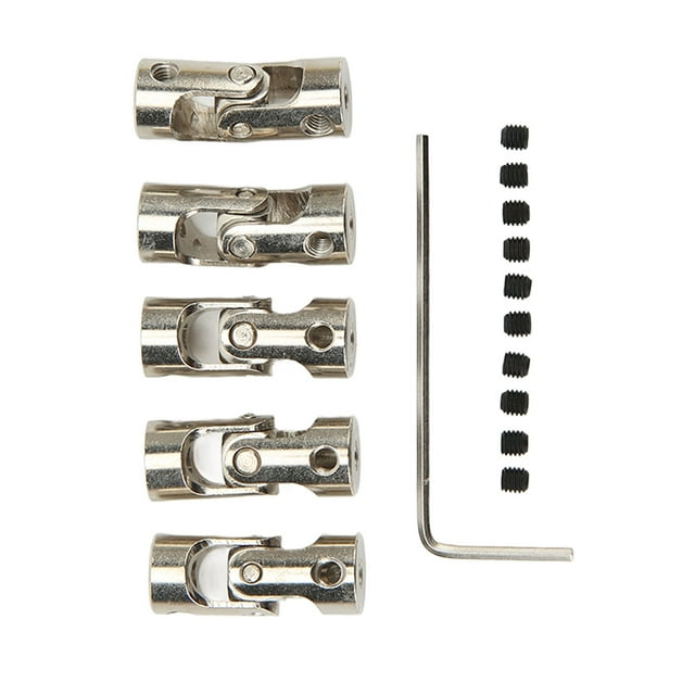 3mm Raccord de Joint Universel Connecteur, 5PCS 2 Section Installation Facile Raccord d'Arbre de Joint Universel Haute Résistance pour la Connexion d'Arbre pour Bateau de Voiture RC