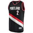 thumbnail image 2 of Men's Fanatics Deandre Ayton Black Portland Trail Blazers Fast Break Player Jersey - Icon Edition, 2 of 3