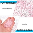 thumbnail image 3 of Uxcell Piedras Planas Acrílicas para Jarrones, Relleno de Perlas de Vidrio, Decoración para Acuarios, Esparcir en Mesas, Decoración del Hogar, Manualidades DIY, Rosa 0.28 in, 3 of 7