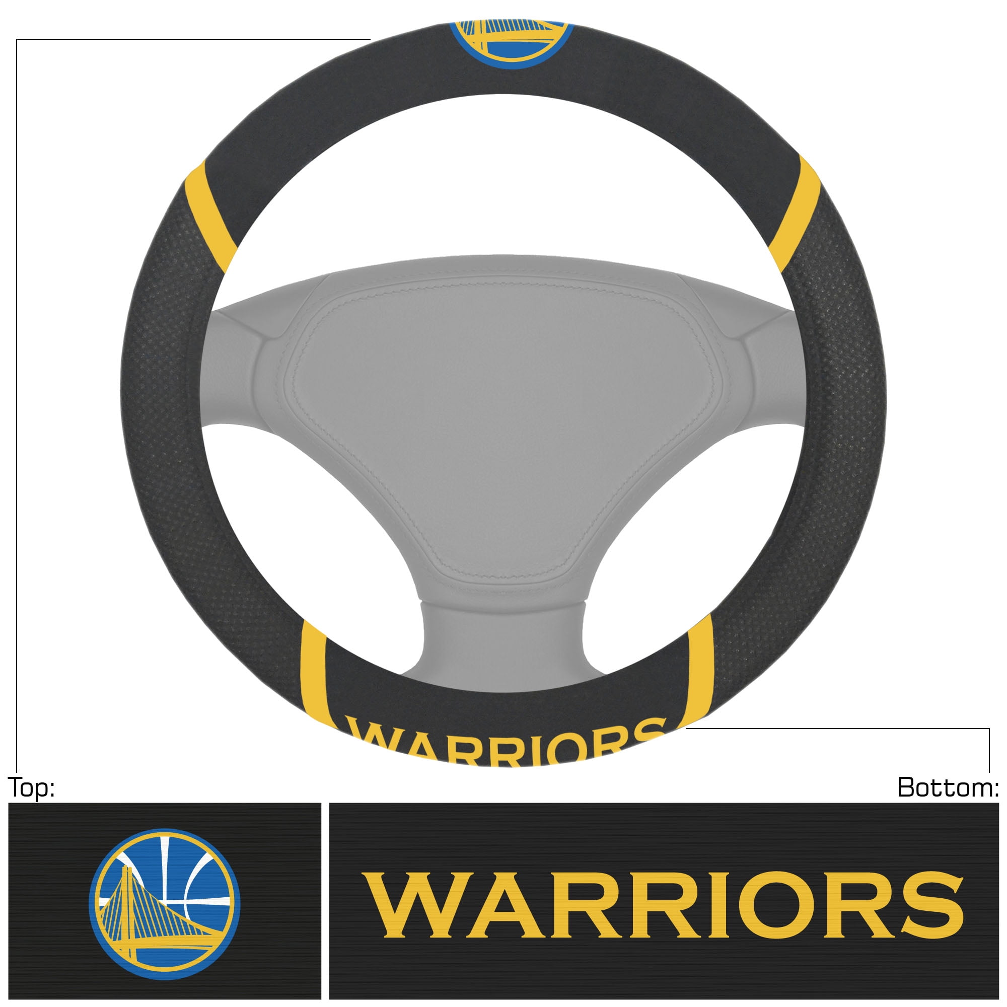 Golden State Warriors Steering Wheel Cover 15'x15'