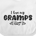 thumbnail image 4 of Inktastic I Love My Gramps with Hearts Boys or Girls Baby Bib, 4 of 4