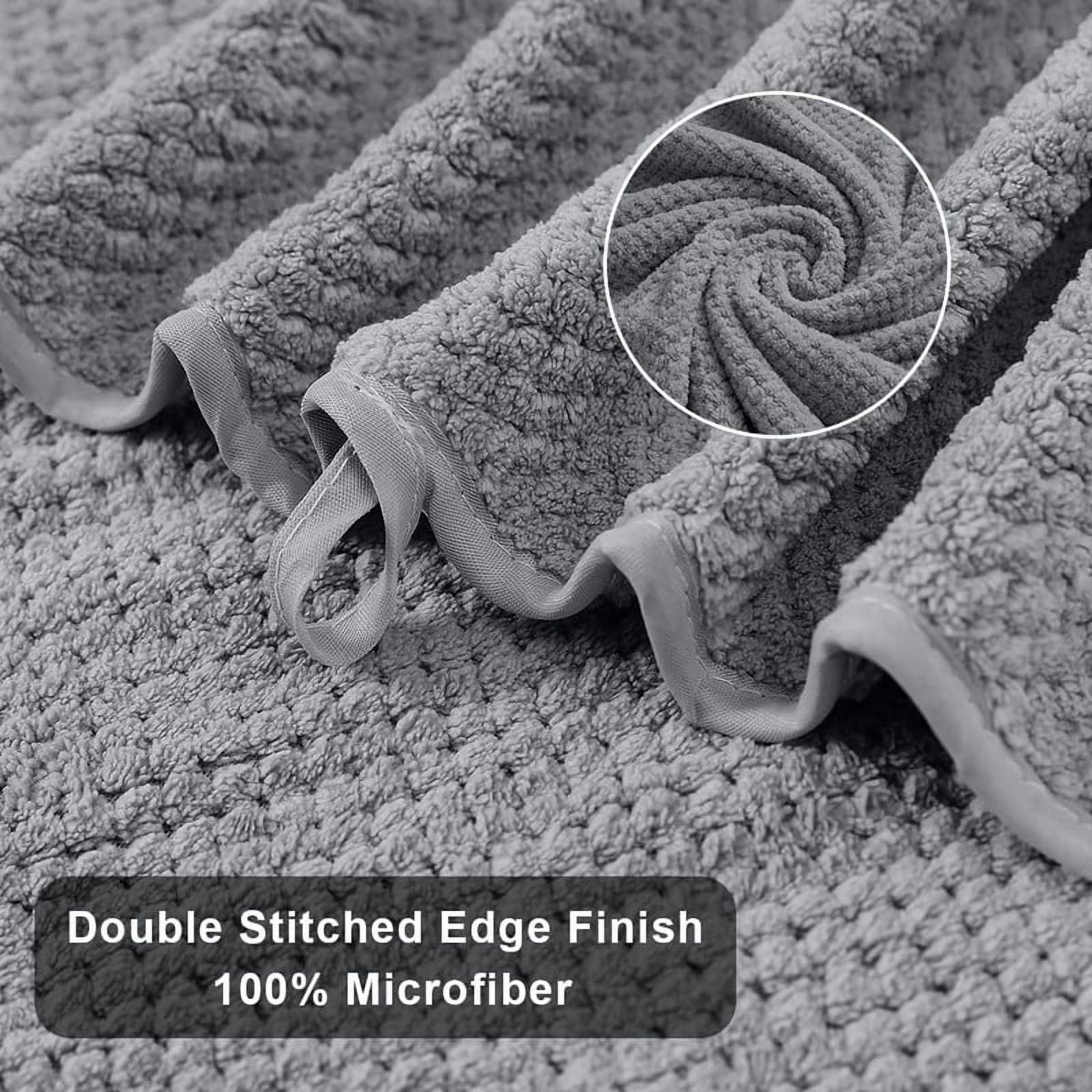 Dark Gray Bath Towels, 4 Pack Oversized Bath Sheet Towels by Muddy Cat Home - 600 GSM, Ultra Soft