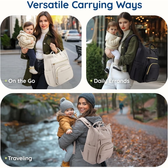 Neoprene Diaper Backpack - Taupe Mist