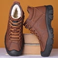 thumbnail image 2 of Botas de nieve Para Hombre, botines informales de invierno cálidos con cordones, Botas de trabajo impermeables, zapatos de algodón Para Hombre, Botas Para Hombre, 2 of 5