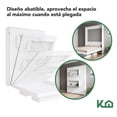 thumbnail image 4 of Base Cama Matrimonial KingsHouse Abatible Blanca 198x32.4x145.6 cm, 4 of 8