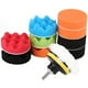 thumbnail image 1 of Kit de 12 almohadillas de pulido de esponja de 3 pulgadas para pulidora de automóviles con adaptador de taladro, 1 of 14