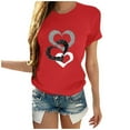 thumbnail image 1 of Birdeem Mode Femme Blouse à Col Rond Imprimé Manches Courtes T-Shirt Hauts d'Été, 1 of 1