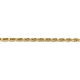thumbnail image 2 of Real 14kt Yellow Gold 5.0mm Diamond Cut Quadruple Rope Chain Chain Bracelet; for Adults and Teens; for Women and Men, 2 of 4