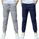 thumbnail image 1 of Odeerbi 3-13 Años Niños 2 Pcs Algodón Lino Pantalones de Deporte Deportivo Entrenamiento de Verano Pantalones de Jogger de Color Sólido Casual Pantalones Sueltos, 1 of 9