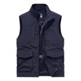 thumbnail image 1 of Birdeem Mens Quick-Drying Work Clothes Jacket Solid Color Stand-Up Collar Zipper Waistcoat, 1 of 12