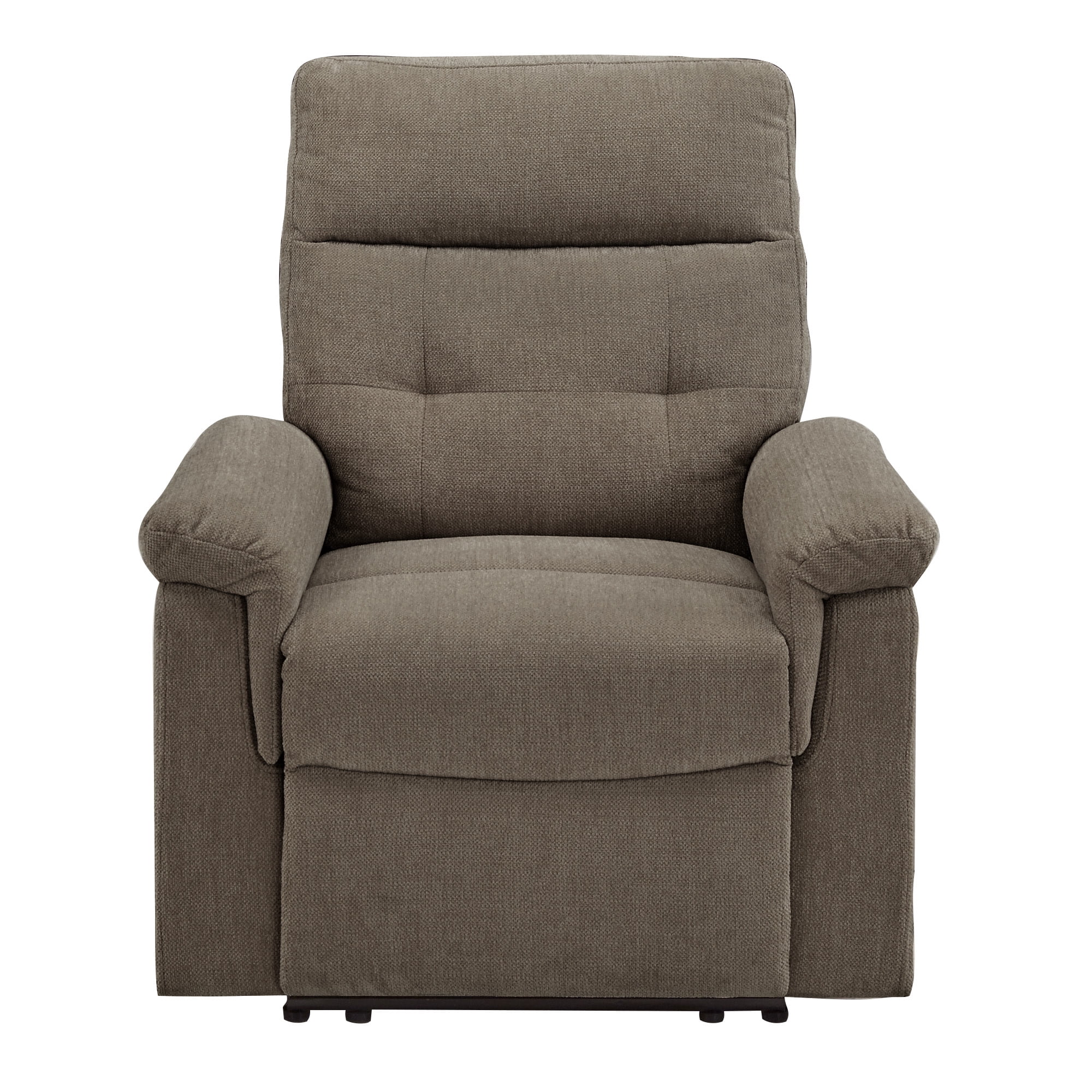 Weston Home Boerne Chenille Fabric Manual Recliner, Dark Gray