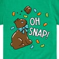 thumbnail image 3 of Instant Message - Oh Snap Chocolate Bunny - Easter - Toddler And Youth Short Sleeve Graphic T-Shirt, 3 of 6