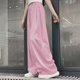 thumbnail image 4 of Odeerbi 5-16 Años Niñas Verano Hielo Seda Pantalones de Pierna Ancha Casual Color Sólido Pantalones de Cintura Alta Suelta, 4 of 7