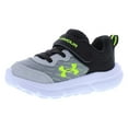 thumbnail image 5 of Under Armour Assert 10 Alternate Closure Infant/Toddler Shoes Size 5, Color: Mod Grey/Black/High Vis Yellow, 5 of 5