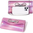 thumbnail image 3 of Evening Clutch Purses for Women Formal Party Clutch Bags  Prom  Handbags Shiny  Bow Flap Purses, 3 of 6