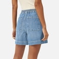 thumbnail image 4 of Only Moment Womens Shorts Polyester,Cotton High Waisted Summer Workout Lounge Shorts with Pockets Jean Shorts for Wowomen Light Blue,S, 4 of 9