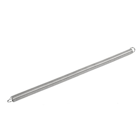 

1mmx12mmx300mm 304 Stainless Steel Wire Extension Tension Spring Silver Tone