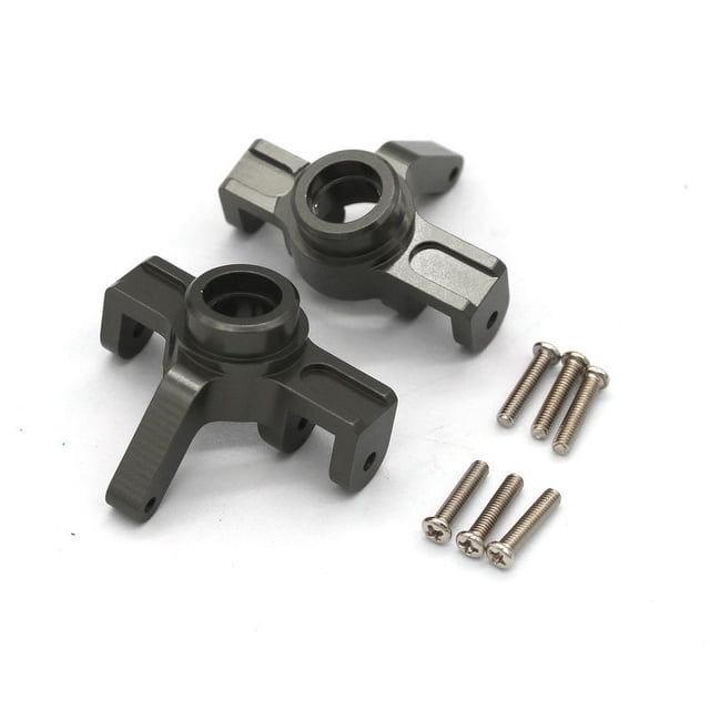 Tholdsy Soporte de cubo de dirección duradero de aleación de aluminio para 1/16 MJX H16 16207 16208 16209 16210 pieza de coche RC accesorios Kits de construcción modelo Titanio