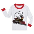 thumbnail image 5 of WIBACKER Big Boys Snug-Fit 100% Cotton Pajama Sleepwear Sets Kids Long Sleeve Train Pjs Size 3-8T, 5 of 10